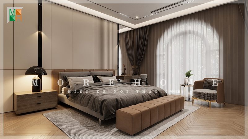Sofa đơn phòng ngủ góp phần mang đến sự sang trọng, tinh tế và tiện nghi cho không gian sống của gia đình.